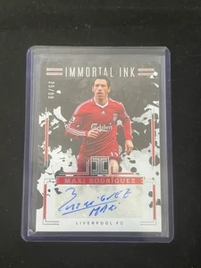 Maxi Rodriguez 2024-25 Panini Impeccable Premier League Immortal Ink Auto /99 - Picture 1 of 2