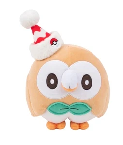 Pokemon Small Plush Christmas Rowlet - 8 inch plush - Brand New - Picture 1 of 1