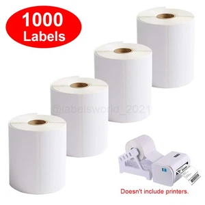 1000 etiquetas de envío térmico directo de 4" x 6" para Zebra 2844 2842 ZP450 Eltron EE. UU. - Imagen 1 de 6