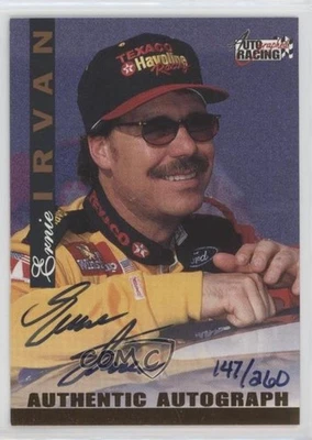 1996 Score Board Auto Racing Auto Gold /260 Ernie Irvan (Portrait) Auto - Image 1 of 2