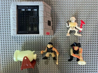 Fisher Price Great Adventures Bad Bone Pirates/Skeleton 1995 With Dungeon Lot - image 1 of 4