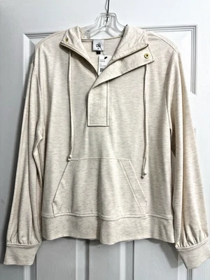 Sudadera con capucha Cabi Heyday #4436 brezo avena nueva con etiquetas $169 Foto 1 de 3