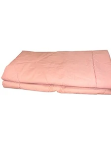 Sears And Robuck Vintage Quilted Pink Pillow Shams 24”x31” Cottage Core Set Of 2 - Picture 1 of 5