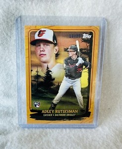 2023 TOPPS X BOB ROSS BUDDING TALENTS ADLEY RUTSCHMAN ROOKIE ORANGE /25 MATCH 🔥