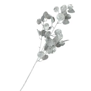 Silver Glitter Eucalyptus Spray - Picture 1 of 3