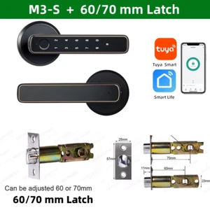 M3-S Tuya Digital Fingerprint Door Lock Electronic Lock with Password/Key/Smartl - Picture 1 of 12