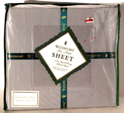 Sábana bajera Waterford Castleroche azul king 78x80 NUEVA Foto 1 de 3