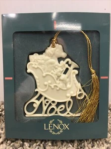 1991 LENOX HOLIDAY WISHES NOEL CHRISTMAS Ornament *EUC* - Bild 1 von 3