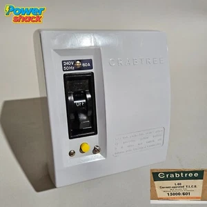 Crabtree L-60 ELCB 60A Doppio Polo 13000/601 L60 - Interruttore Perdite Terra - Foto 1 di 11