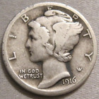 BETTER AS SHOWN - 1916 P MERCURY DIME *** 90% SILVER *** 812