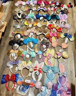 200 Styles Loungefly Disney Parks Holloween Mermaid Ariel Minnie Ears Headband - Image 1 of 4