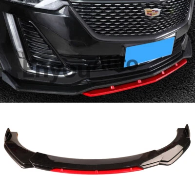 Difusor divisor alerón labial parachoques delantero negro brillante RD para Cadillac Escalade Foto 1 de 4