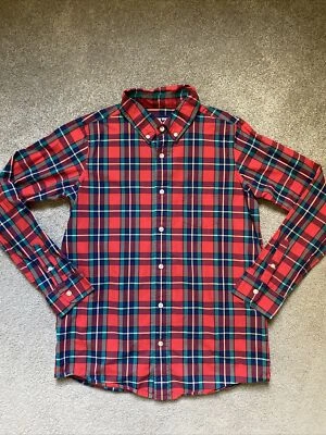 Boys Lands End size L 14-16 Plaid Long Sleeve Button up Shirt EUC - Image 1 of 4