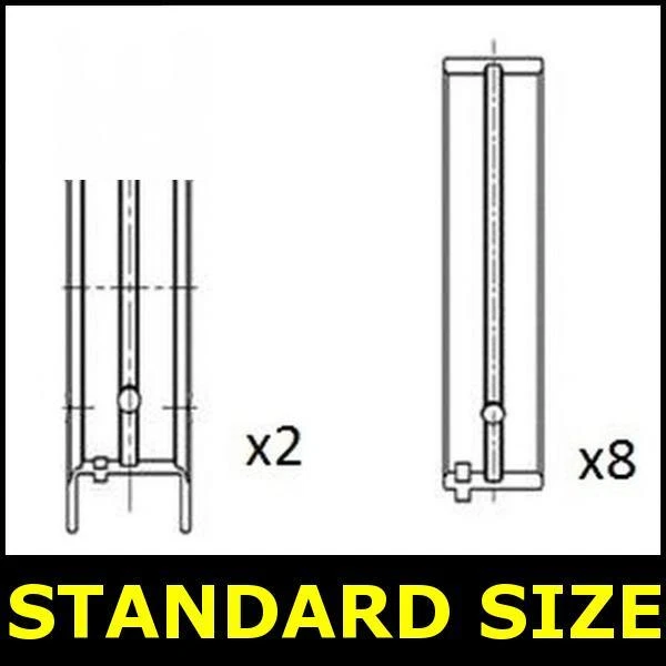 Crankshaft Main Bearing Set STD FOR VAUXHALL ASTRA 140bhp H 1.8 04->10 A04 FAI - Image 1 of 1