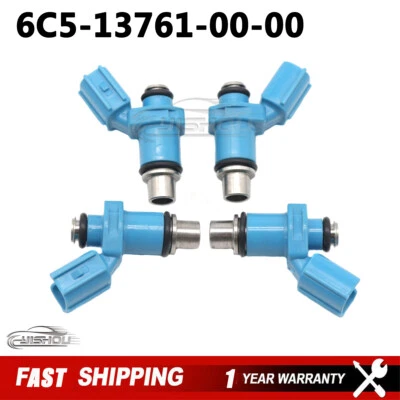 Inyectores de combustible 4 piezas 6C5-13761-00-00 para Yamaha 40HP 50HP 60HP 4 tiempos 6C5-13761 Foto 1 de 4