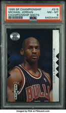1995 SP Championship Michael Jordan Championship Shots Bulls #S16 PSA 8 NM-MT