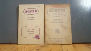 Austin 3, 4, 5 & '702' 7-Tonner Driver's Handbooks AKD 1402B & AKD 974B - Imagen 1 de 4