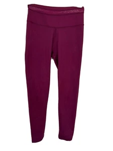 Fabletics Leggings Mujer XS Cintura Alta Sin Costuras con Banda de Malla Borgoña - Imagen 1 de 4