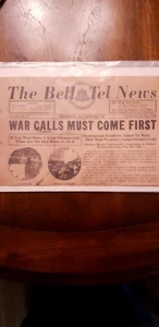 Bell Telephone news magazine/pamphlet 1942/1944 lor of 2 WW2 #179 Birmingham Al - Picture 1 of 2