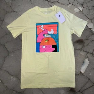 Nike The Nike Tee Yellow Graphic Short Sleeve T-Shirt Youth Kids Sz L NWT - Picture 1 of 11