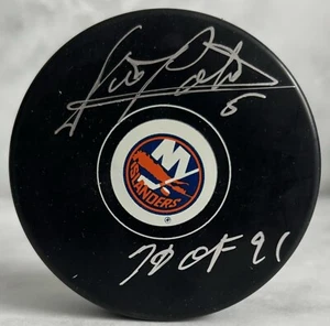 Denis Potvin Signed Puck 79/91 W/ COA New York Islanders HOF Autograph Auto - Picture 1 of 4