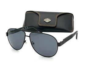 HARLEY DAVIDSON HD0971 02D Matte Black / Smoke Polarized 61mm Eyeglasses - Picture 1 of 4