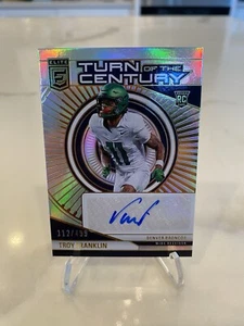 Troy Franklin 2024 Donruss Elite Turn Of The Century RC Auto /499 🔥 Broncos - Picture 1 of 2
