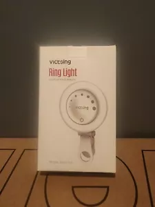 Portable Rechargeable Clip On Selfie Phone Ring Light With Dimmable Settings - Picture 1 of 3