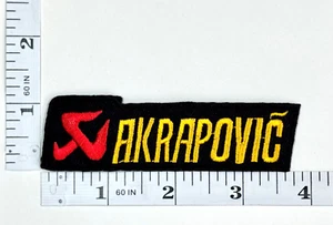 Patch ricamata - scarico corsa - moto/auto - sloveno - Akrapovic - Foto 1 di 1