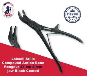 CAPRALEO Leksell Stille D/A Bone Rongeur 23cm, 2mm Black, Orthopedic Instruments - Picture 1 of 3