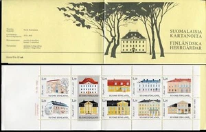 Finland 1982 Manor Houses Building Architecture Booklet 10v MNH - Picture 1 of 1