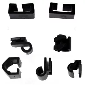 1969 - 1973 Corvette Right RH + Left LH Washer Nozzle Tube Clips FULL SET of 7 - Bild 1 von 3