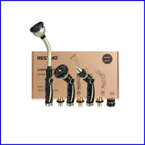 9-Pattern Metal Hose Sprayer and Watering Wand Combo - Perfect for Every Garden - Picture 1 of 10