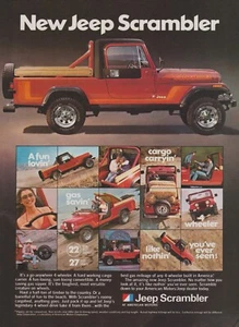 1981 Jeep Scrambler - "4 Wheeler Like Nothin' You've Ever Seen" - Print Ad Photo - Picture 1 of 1