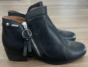 Pikolinos Mujer Negro Botín Botas Daroca W1U-8590 Cuero - 38 EU - 7.5-8 US - Imagen 1 de 5