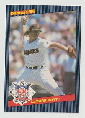 1986 Donruss All-Stars LaMarr Hoyt San Diego Padres #9 Near Mint or Better - Image 1 of 2
