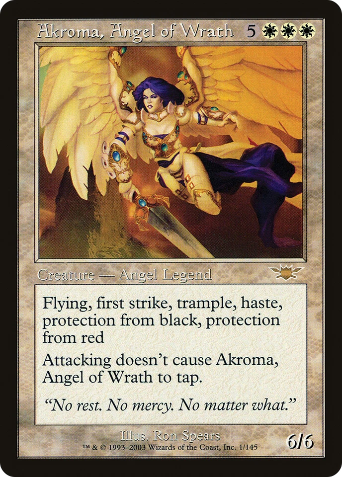 Akroma, Angel of Wrath (x1) MTG Legions Excellent/Near Mint - 4RCards - Image 1 of 1
