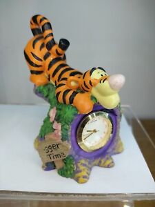 Tigger Time Clock Mini Winnie The Pooh Clock  3.5" Figurine ERROR 