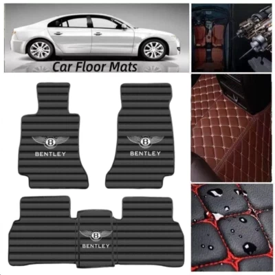 For Bentley Bentayga Continental GT Flying Spur Mulsanne Car Floor Mats Custom Foto 1 de 4