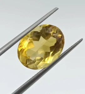 Piedras preciosas sueltas de citrino amarillo facetado ovaladas de citrino natural para suministros de joyería - Imagen 1 de 4
