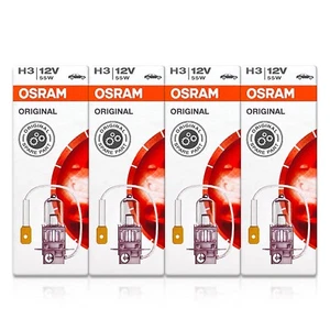 Osram ORIGINAL OEM H3 Halogen Fog Off-Road Headlight Bulbs 64151 DOT 55W 4-Pack - Picture 1 of 8