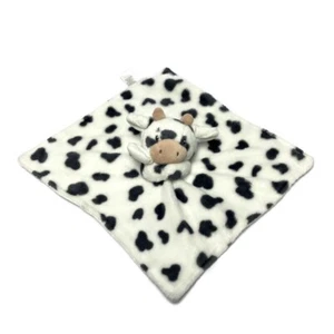 Carters Baby Spotted Cow Security Blanket Plush Lovey Gray White 68138 - Picture 1 of 5