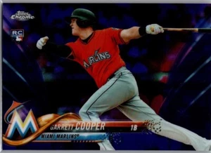2018 Topps Chrome Purple Refractor #188 Garrett Cooper (RC) /299 Marlins - Picture 1 of 2