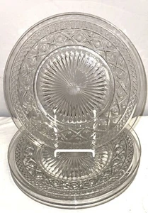 4 Imperial CAPE COD CRYSTAL 10" DINNER PLATES - Picture 1 of 1