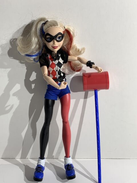 Bonecas dc super hero girls harley quinn arlequina 30 cm mattel