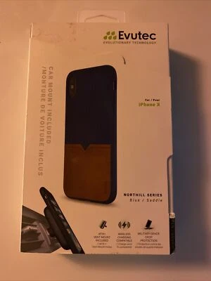 NUEVA Funda Evutec Serie Northill Azul/Silla de montar para iPhone X Qi Magnética Militar Foto 1 de 4