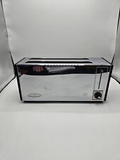 Vintage Mid Century GE Toaster 4 Slice Chrome Made In USA Bridgeport CT 13T116