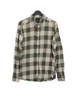 Only & Sons Men's Shirt L Green Checkered 100% Cotton Basic