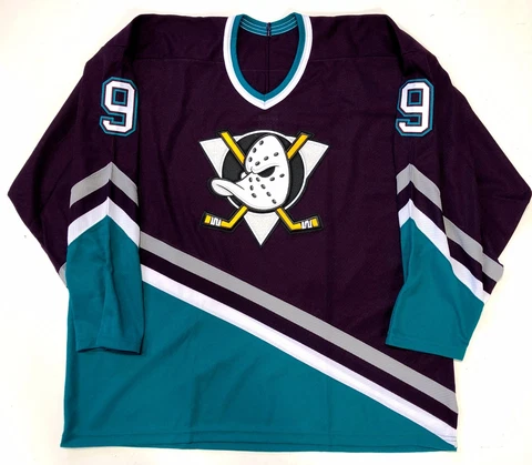 PAUL KARIYA ANAHEIM MIGHTY DUCKS ROOKIE ORIGINAL CCM MASKA REPLICA JERSEY NEW Cover
