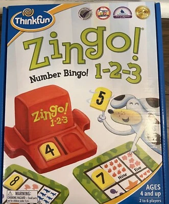 Think Fun Zingo 1-2-3 Number Bingo Game - Image 1 of 2